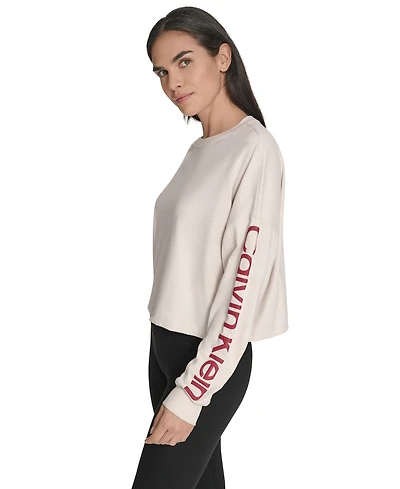 Calvin Klein Performance Women's Logo Cropped Long-Sleeve