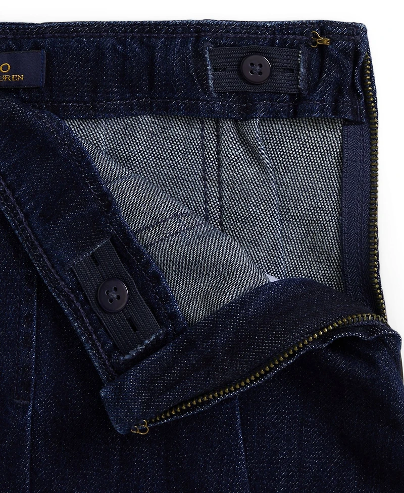 Polo Ralph Lauren Girls 7-16 Pleated Denim Skirt