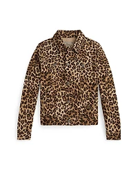 Polo Ralph Lauren Girls 7-16 Leopard-Print Trucker Jacket