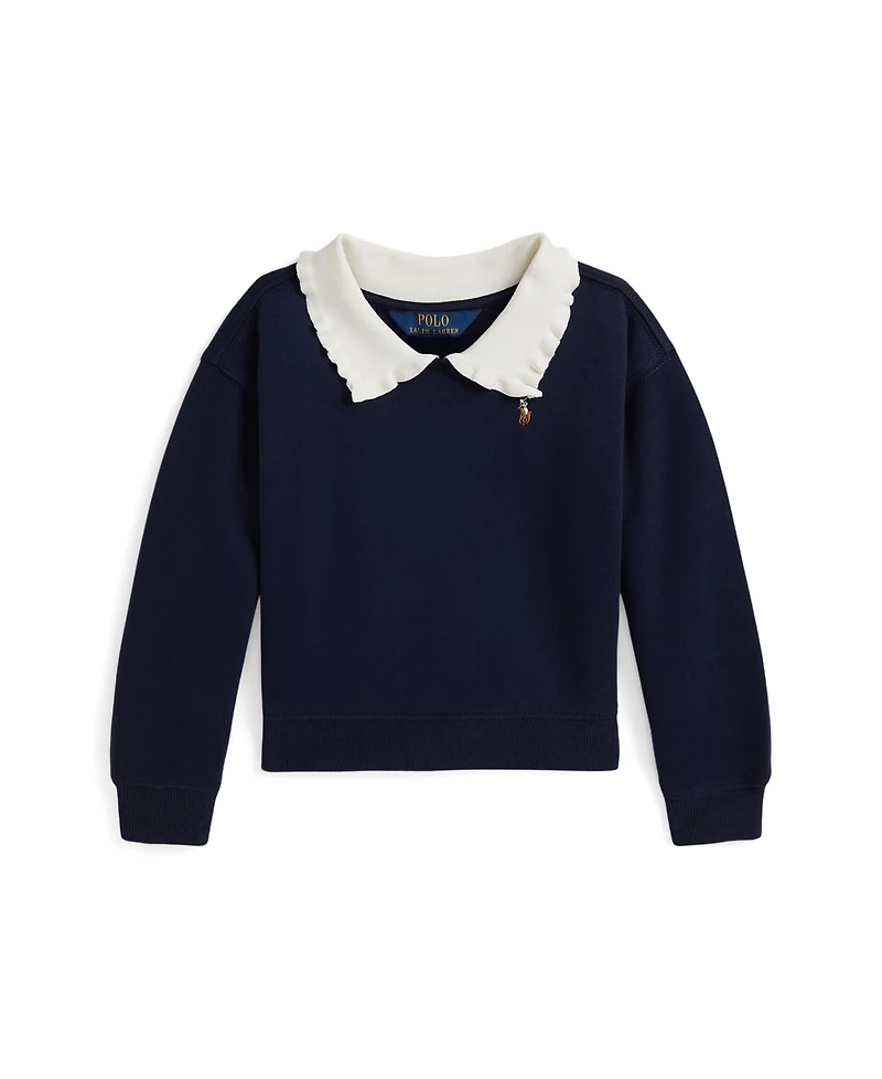 Polo Ralph Lauren Girls 2T-6X Collared Sweatshirt