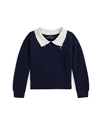 Polo Ralph Lauren Girls 2T-6X Collared Sweatshirt