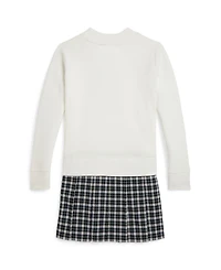 Polo Ralph Lauren Girls 7-16 Letterman Sweatshirt Dress