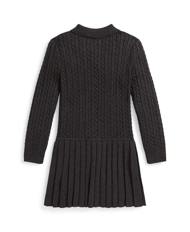 Polo Ralph Lauren Girls 2T-6X Mini-Cable Long Sleeves Sweater Dress