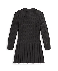 Polo Ralph Lauren Girls 2T-6X Mini-Cable Long Sleeves Sweater Dress