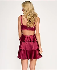 Emerald Sundae Women's Tiered Sleeveless Dress