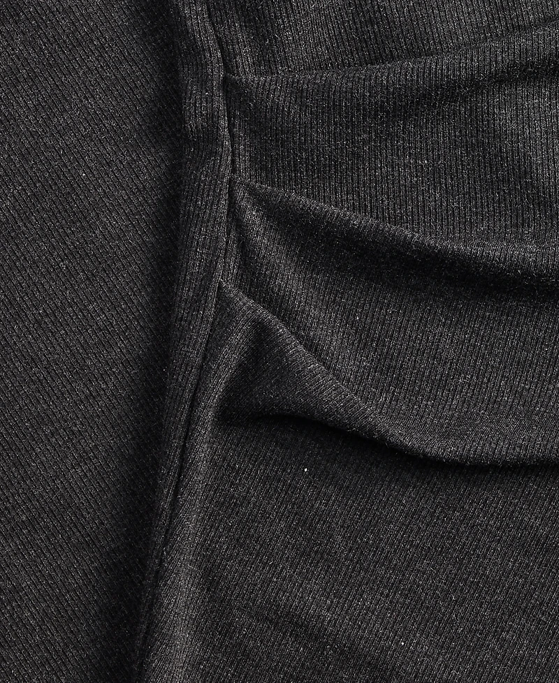 I.n.c. International Concepts Plus Ribbed Asymmetrical-Hem Top, Macy's Exclusive