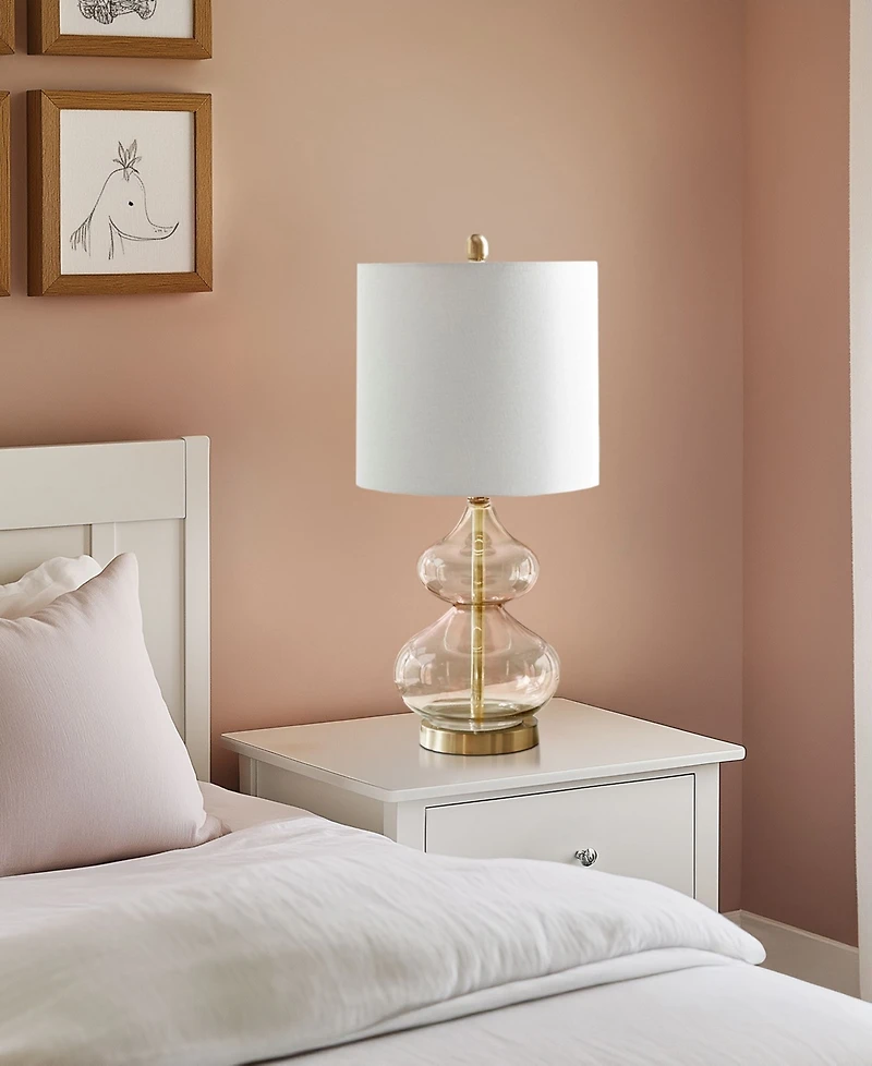 510 Design Ellipse Curved Gourd Glass Table Lamp, Set of 2