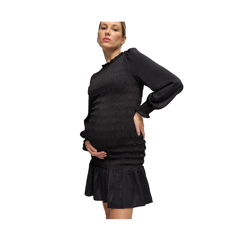 Ingrid + Isabel Maternity Smocked Occasion Short Dress