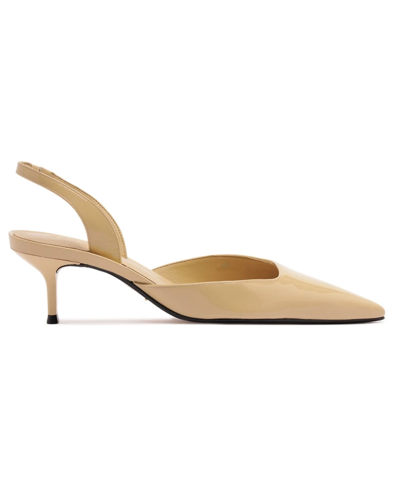 Schutz Women's Paola Mid Pointy Toe Slingback Pumps