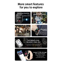 Ruxing Smart 1.91'' Smart Watches for Women Men Photography multifunctional With Bluetooth Call, Health Monitoring, IP67