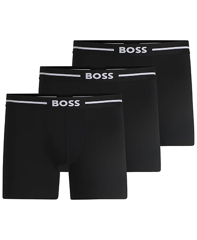 Hugo Boss Men's 3-Pack Bold Logo Boxer Briefs Underwear