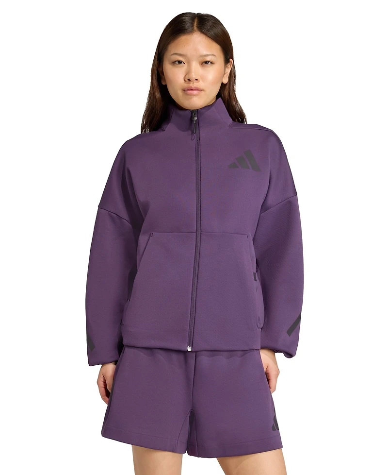 adidas Women's Z.n.e. Zip-Front Long Sleeve Track Jacket