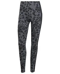 adidas Women's Leopard-Print Cotton-Blend High-Rise Leggings