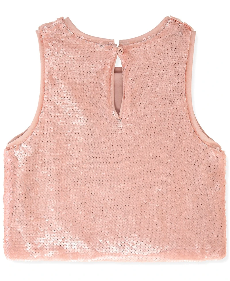 Habitual Kids Girls 7-16 Sequin Pailette Sleeveless Tank Top