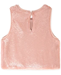 Habitual Kids Girls 7-16 Sequin Pailette Sleeveless Tank Top