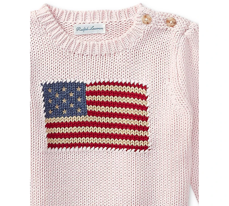 Polo Ralph Lauren Baby Girls Flag Sweater