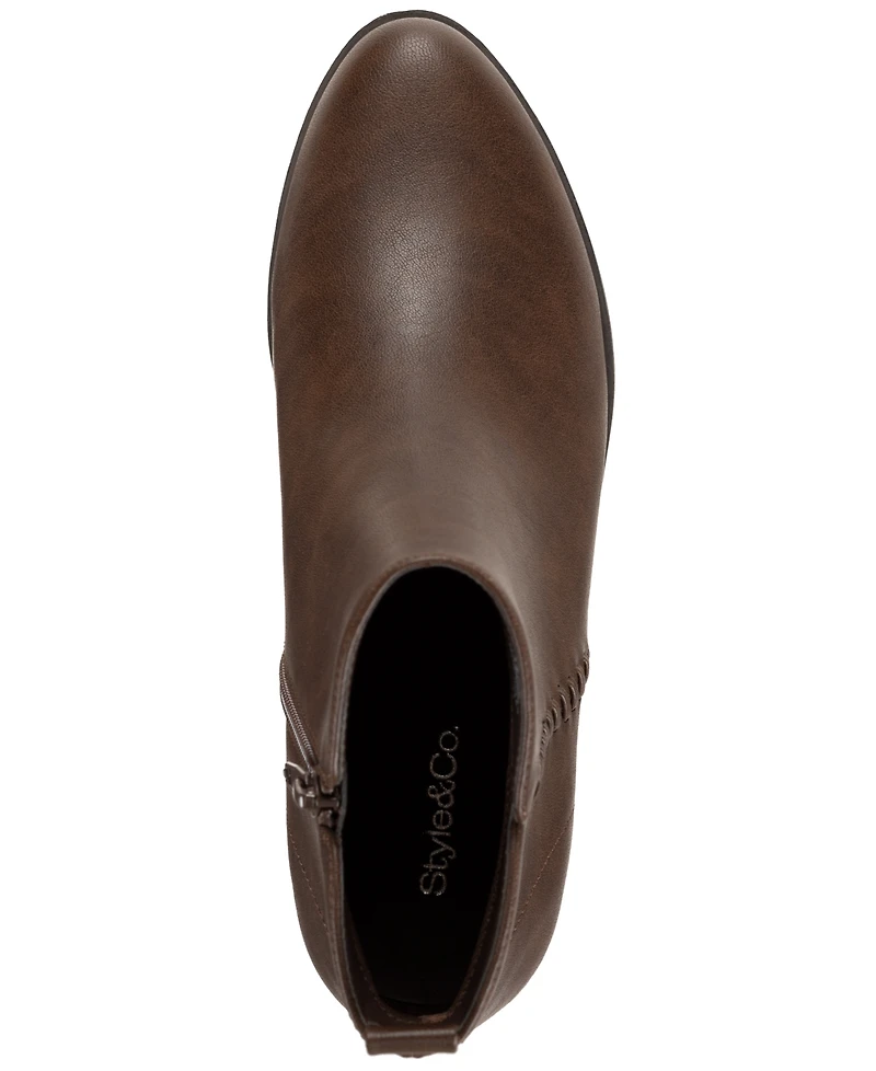 Style & Co Women's Aidenn Block Heel Booties, Macy's Exclusive