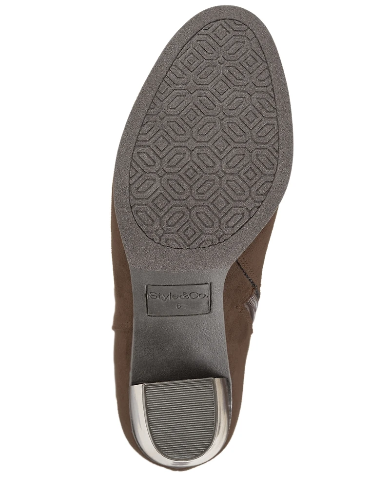 Style & Co Women's Anitaa Stretch Regular Calf Booties, Macy's Exclusive