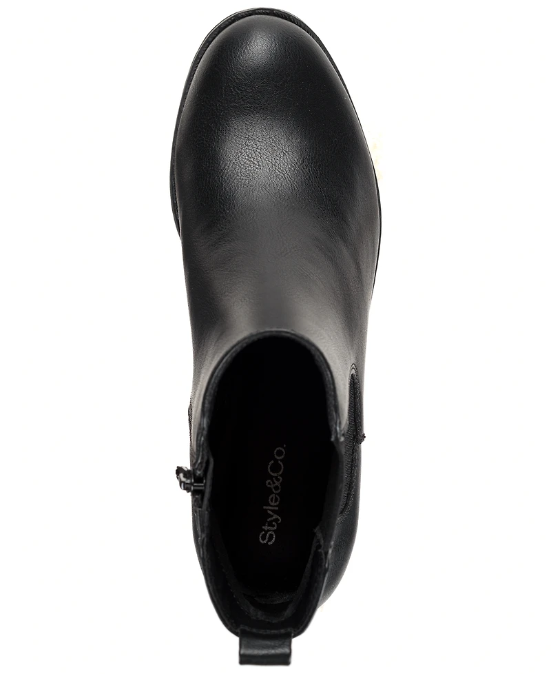 Style & Co Women's Charlyy Gore Block Heel Booties, Macy's Exclusive