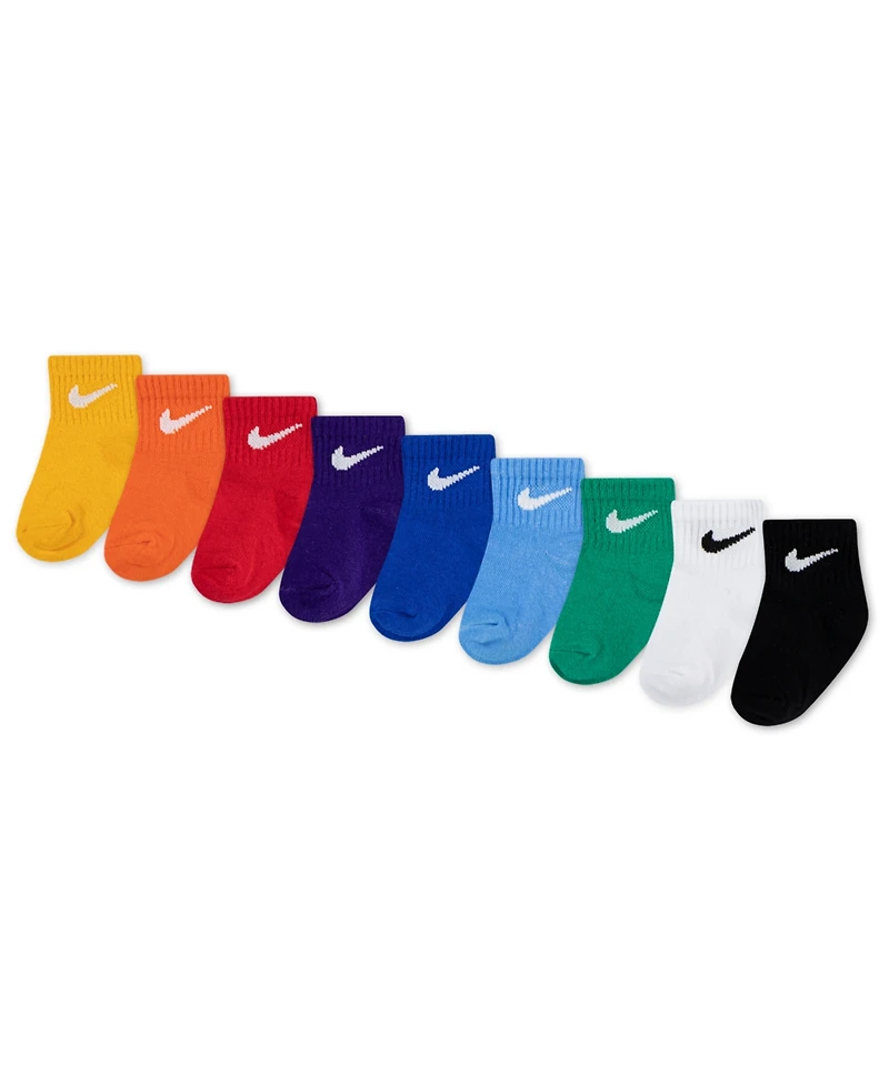 Nike Baby Girls and Boys 2T-4T 9-Pack Assorted Socks Gift Set