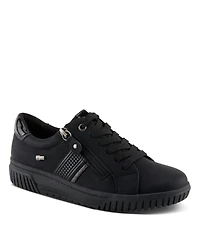 Spring Step Jamia Relife Water-Resistant Sneakers with Dual Zipper Closure and Shock-Absorbing Sole