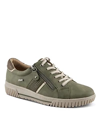 Spring Step Jamia Relife Water-Resistant Sneakers with Dual Zipper Closure and Shock-Absorbing Sole