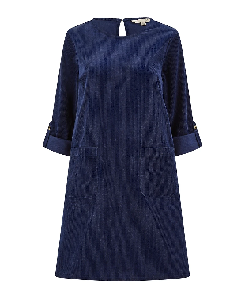 Yumi Women's Cord Tunic Dress With Pockets
