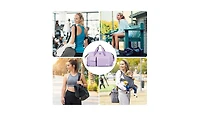 Women's Gym Duffle Bag with Shoes Compartment, 37L Capacity, Ideal for Travel, Gym, Sports, Duffel, Weekender