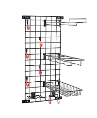 Mythinglogic Sports Equipment Wall Storage Panel, Wall Mount Garage Storage Organizer for Sports Gear and Bike