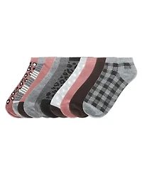 MeMoi Women's 10 Pair Pack Leopard Low Cut Socks