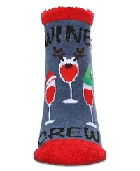 MeMoi Women's Tis The Season To Wine Low-Cut Non-Skid Socks