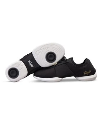 Little Kids Black Split Sole Sneaker