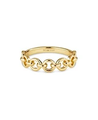 Devata Cable Link Ring In Gold Plated Sterling Silver Size 7