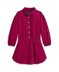 Polo Ralph Lauren Girls 2T-6X Pintucked Club Collar Dress