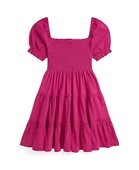 Polo Ralph Lauren Girls 7-16 Smocked Tiered Dress