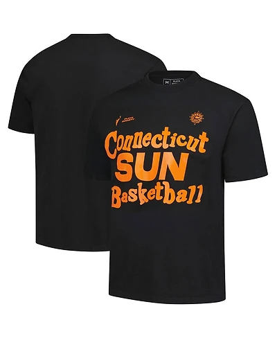 Playa Society Men's and Women's Black Connecticut Sun Wordmark T-Shirt