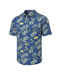 Reyn Spooner Men's Navy Cal Bears Kekai Classic Tri-Blend Button-Down Shirt