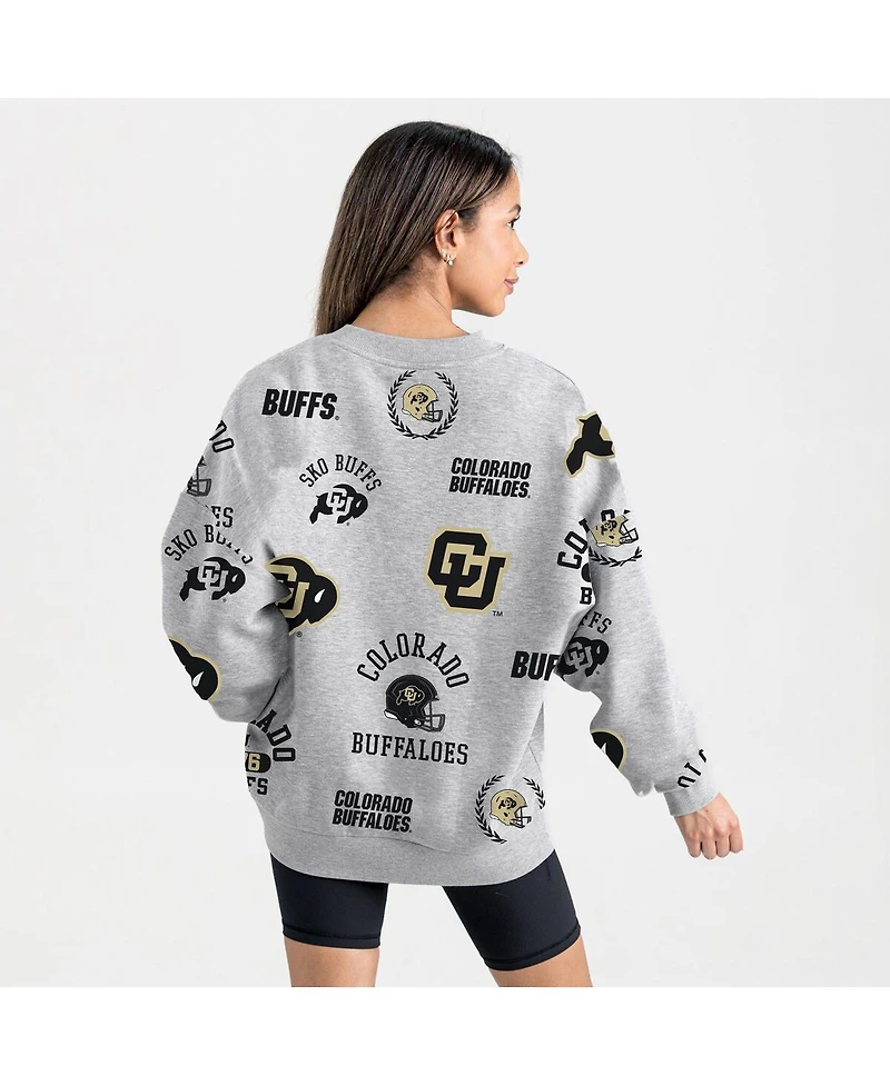 Gameday Couture Women's Gray Colorado Buffaloes Always on Repeat Fleece Sweatshirt