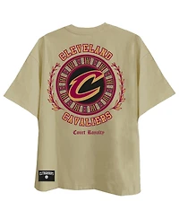 Two Hype Men's Khaki Cleveland Cavaliers Worldwide Collection Premium T-Shirt