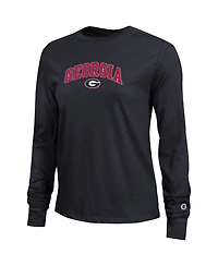Champion Women's Georgia Bulldogs Arch Over Logo Long Sleeve T-Shirt