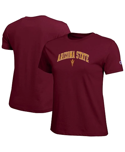 Champion Women's Maroon Arizona State Sun Devils Arched Over Logo T-Shirt