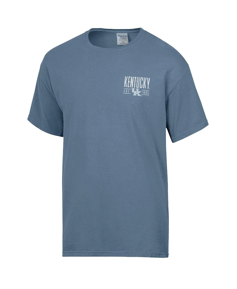 Comfortwash Men's Blue Kentucky Wildcats Big Name T-Shirt