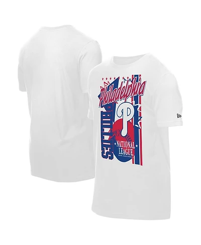 New Era Men's White Philadelphia Phillies Big Graphic Domestic T-Shirt