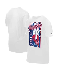 New Era Men's White Philadelphia Phillies Big Graphic Domestic T-Shirt