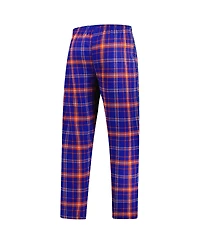 Concepts Sport Men's Blue/Orange New York Knicks Ultimate Plaid Flannel Pants