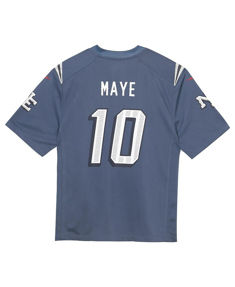 Nike Toddler Drake Maye Storm Blue New England Patriots 2025 Rivalries Collection Game Jersey