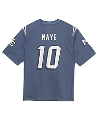 Nike Toddler Drake Maye Storm Blue New England Patriots 2025 Rivalries Collection Game Jersey