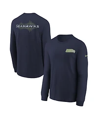 Nike Big Boys and Girls College Navy Seattle Seahawks 2025 Rivalries Collection Long Sleeve T-Shirt