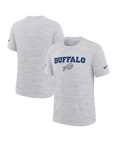 Nike Big Boys and Girls White Buffalo Bills 2025 Rivalries Collection Sideline Velocity Dri-fit T-Shirt