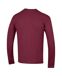 Champion Men's Garnet South Carolina Gamecocks Arch Over Logo 2-Hit Long Sleeve T-Shirt